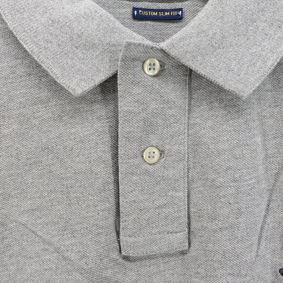 Polo Ralph Lauren Men's Slim Fit Polo Bear Polo Shirt Gray XL - Picture 7 of 11